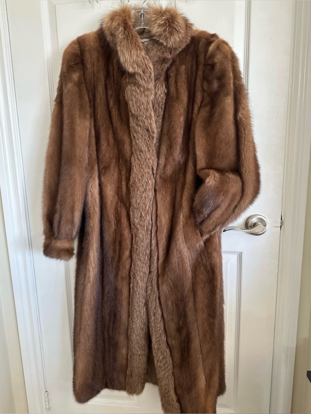 Mink/Fox Fur Brown Coat